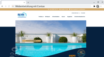 Contao Website Rehe-Schwimbadbau